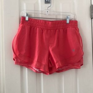Coral running shorts